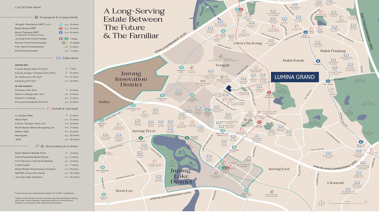 Lumina Grand Location Map